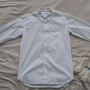 Comme Des Garcons Button Up Dress Shirt (White) - Size M